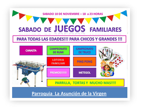 Sábado de Juegos Familiares Sábado de Juegos Familiares
