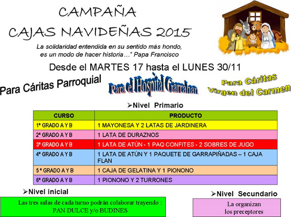 Campaña Cajas Navideñas 2015 Campaña Cajas Navideñas 2015