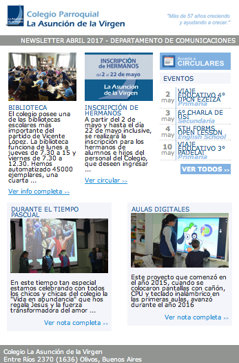 Newsletters Abril 2017