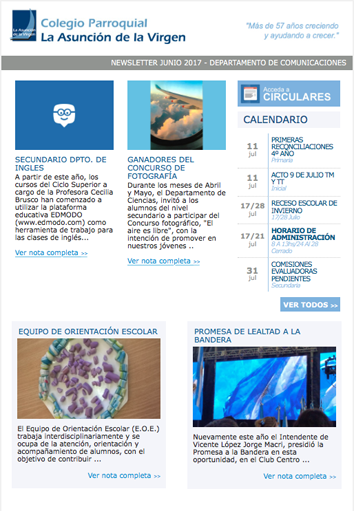 Newsletters Junio 2017