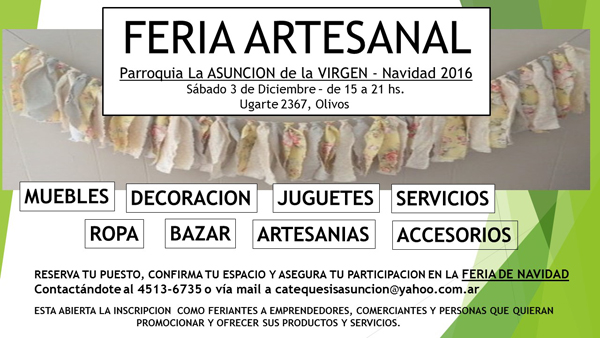 FERIA DE ARTESANOS FERIA DE ARTESANOS