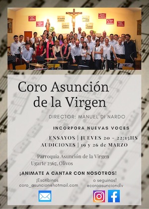 Convocatoria Coro 2020 Convocatoria Coro 2020