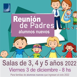 REUNIÓN de PADRES alumnos nuevos Nivel Inicial