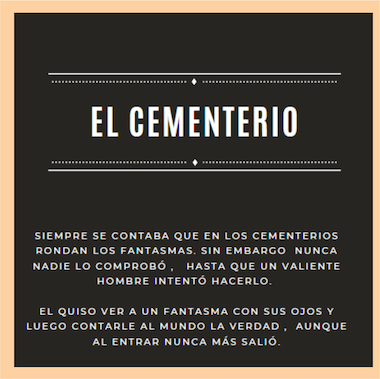 Fantasmas y terror en 3° año Secundario