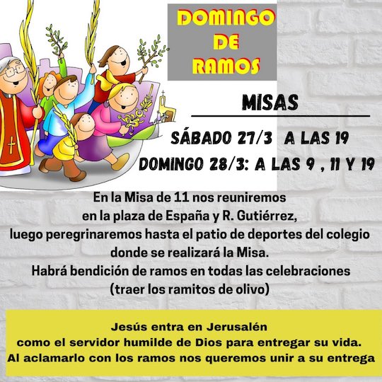 Iniciando la Semana Santa