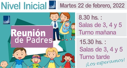 Reunión Informativa de Nivel Inicial