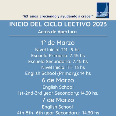 Bienvenida 2023