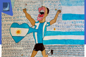 Arte con pasión mundialista