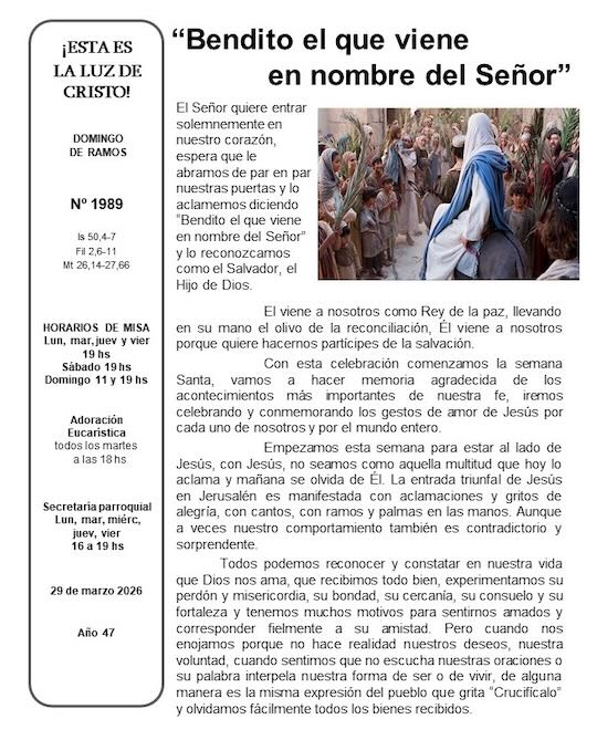 Esta es la luz de Cristo