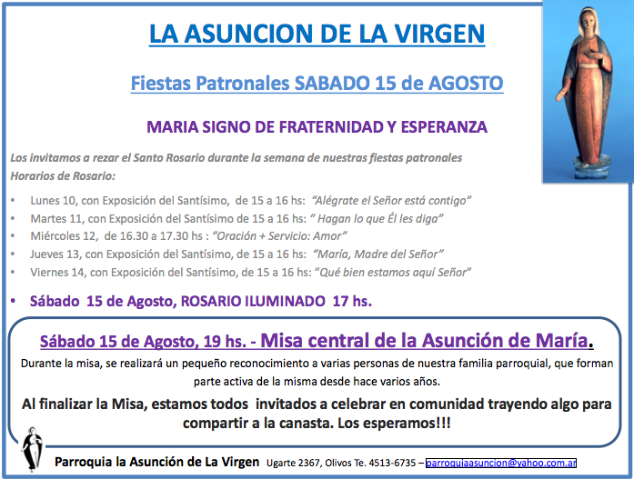 Fiestas Patronales 2015 Fiestas Patronales 2015